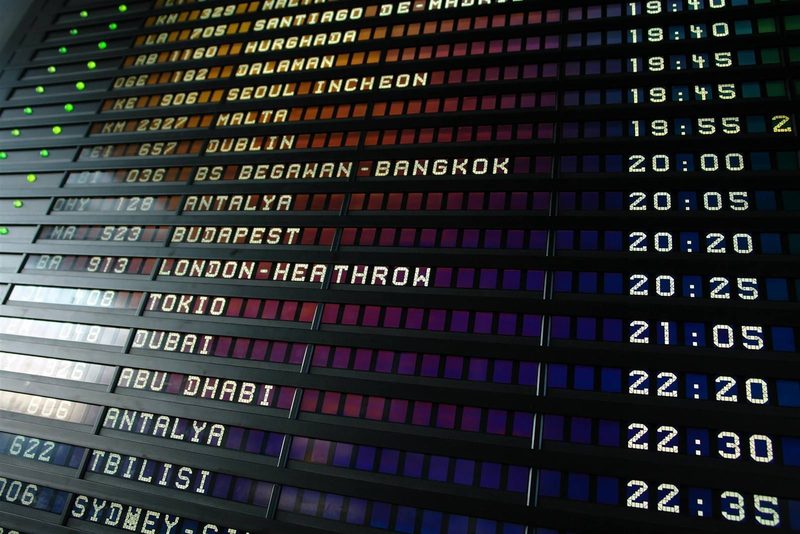 International departures board - taking embryos abroad for IVF